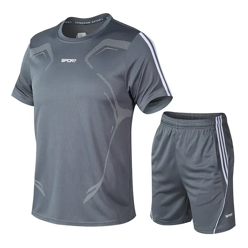 Men Cross Fit Neon Shorts Set Black Yellow - Image 15