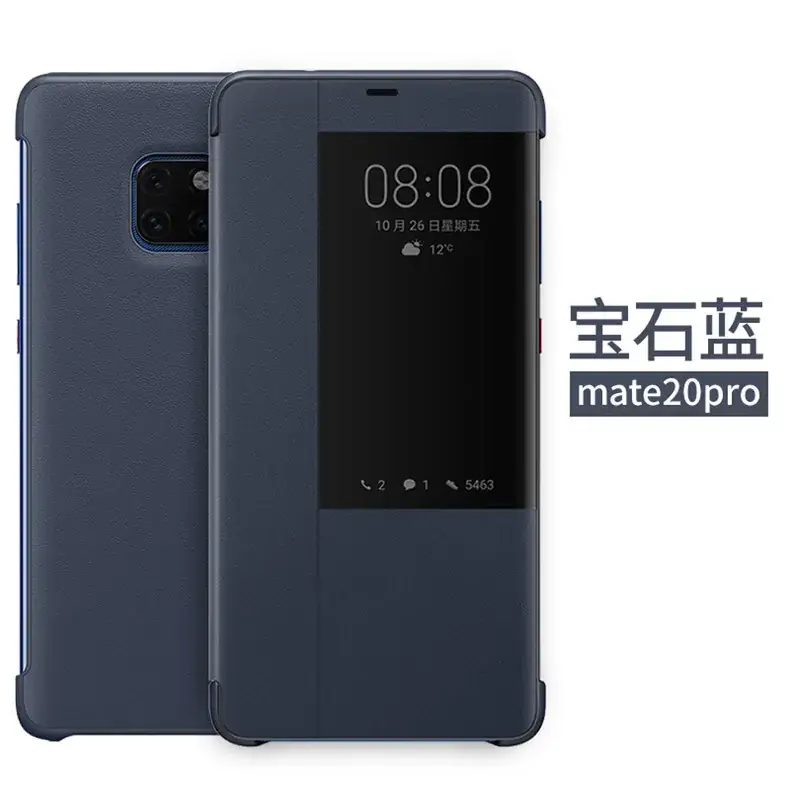 Huawei Mate20X Clamshell Phone Case Black Anti-Splash - Image 2