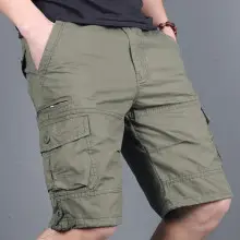 Men Grey Multi-Flap Cargo Shorts — feature 23