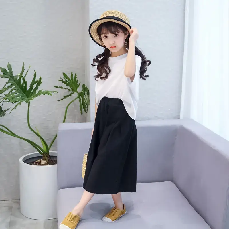 Girls 2-Piece Western Suit Large Summer Loose Cotton Linen - Image 7