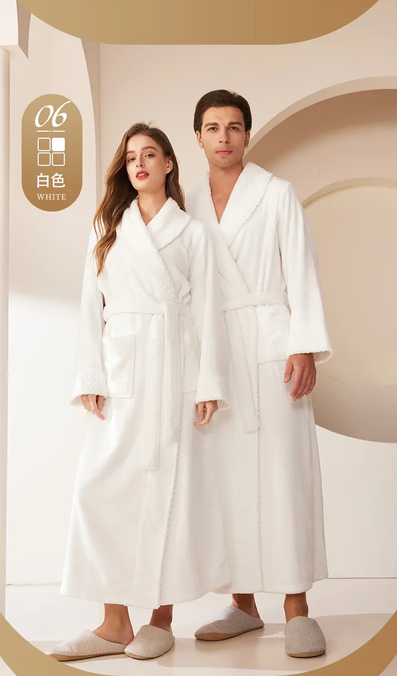 Coral Velvet Fat Large Nightgown with Splicing Technology — feature 18