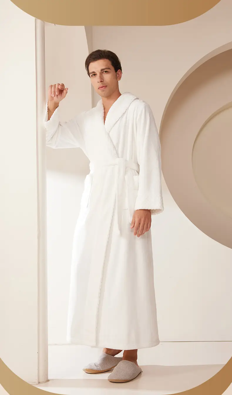 Coral Velvet Fat Large Nightgown with Splicing Technology — feature 19