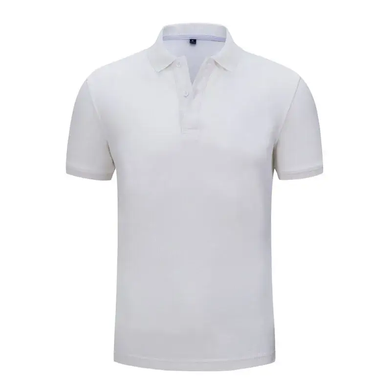 Men Women Yellow Polo Shirt Short Sleeve Cotton - Image 6