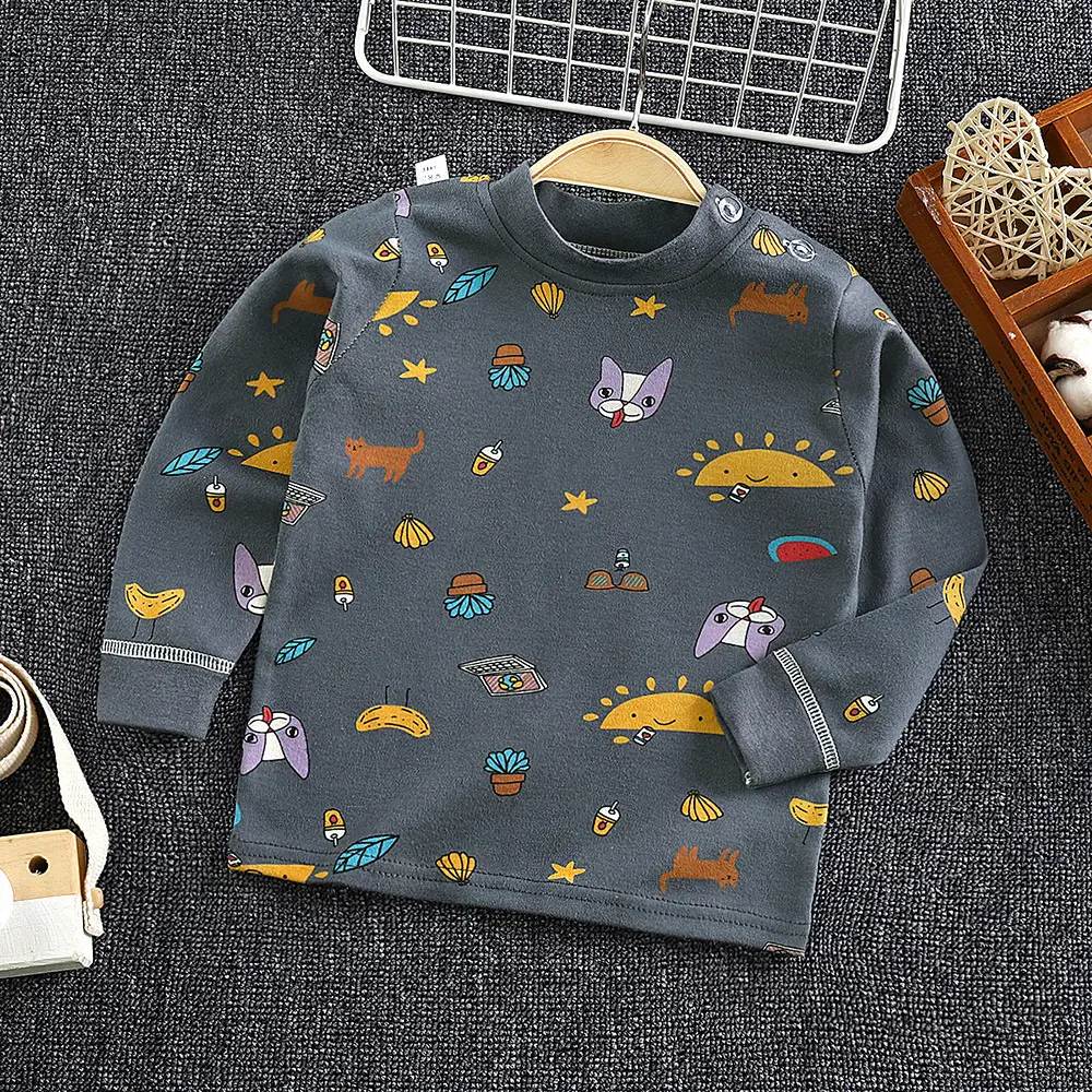 Pink Rabbit Print Long Sleeve Baby T-Shirt for Boys Girls - Image 8