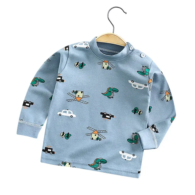 Pink Rabbit Print Long Sleeve Baby T-Shirt for Boys Girls - Image 14
