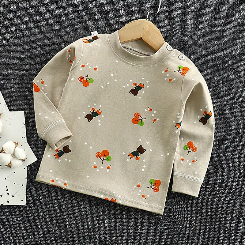 Pink Rabbit Print Long Sleeve Baby T-Shirt for Boys Girls - Image 6