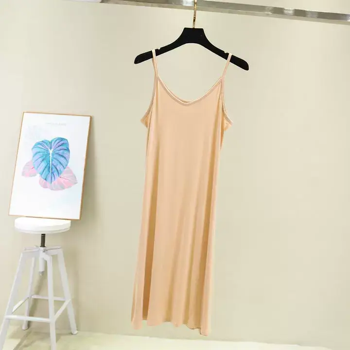 Women Cotton V-Neck Long Skirt Dress Plus Size — feature 13