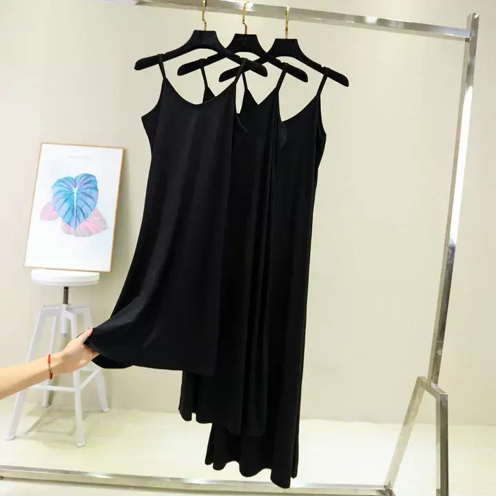 Women Cotton V-Neck Long Skirt Dress Plus Size — feature 22