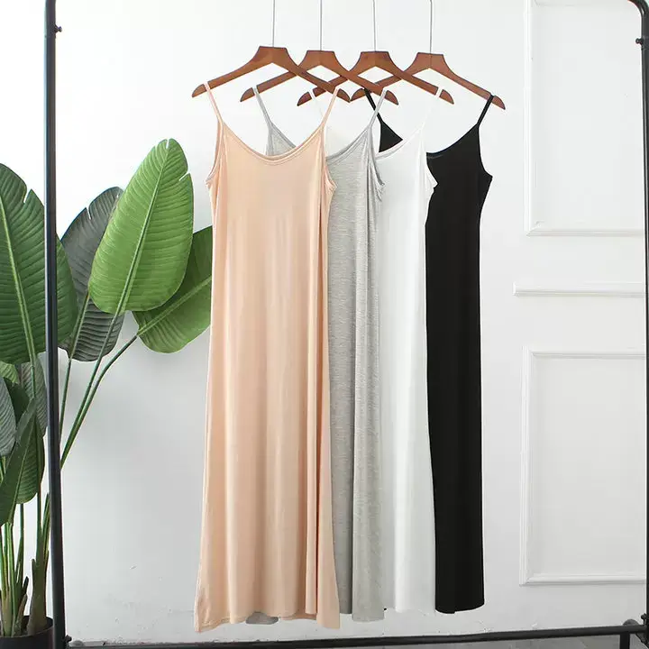 Women Cotton V-Neck Long Skirt Dress Plus Size — feature 34
