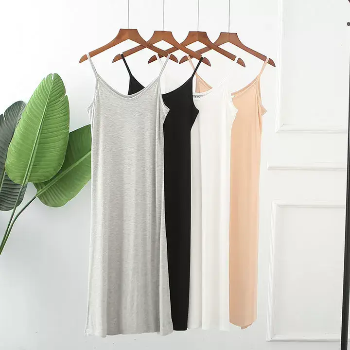 Women Cotton V-Neck Long Skirt Dress Plus Size — feature 43
