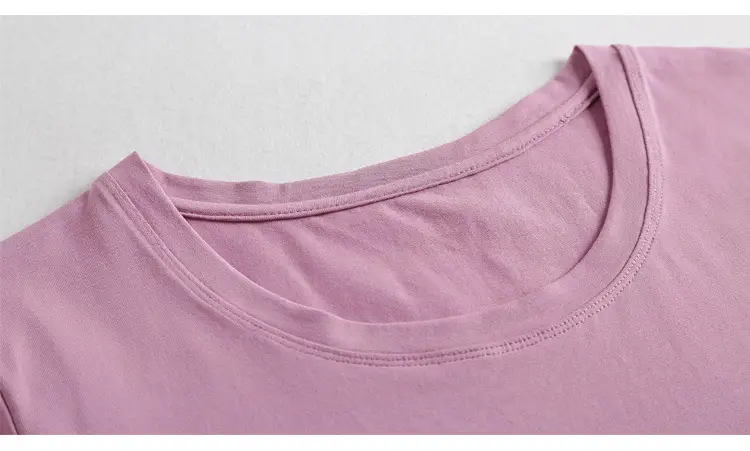Women Cotton V Neck T-Shirt Blue Slim Fit — feature 58