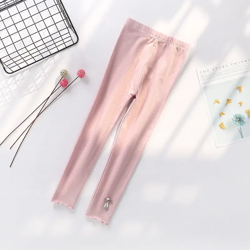 21 Kids Cotton Korean Girls Pants Spring Autumn Medium - Image 4