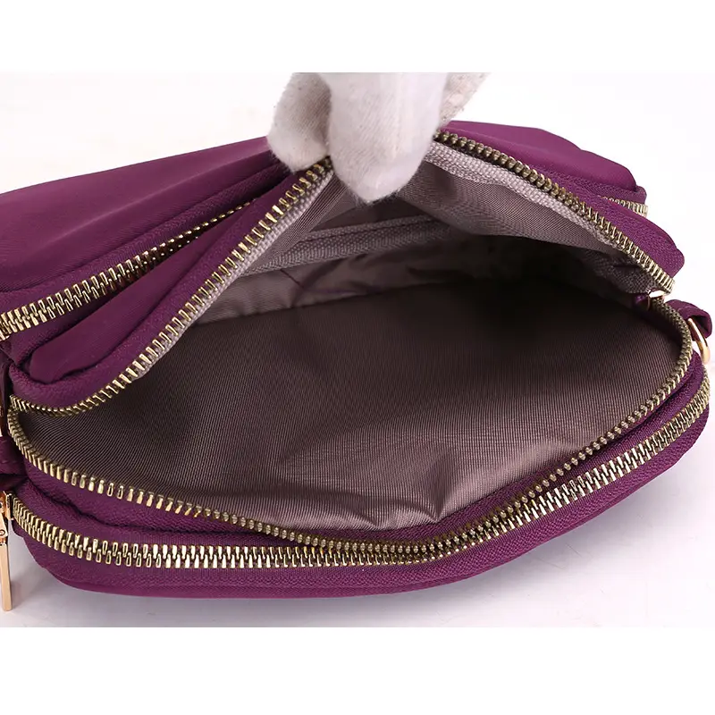 Red Nylon Crossbody Bag for Women - Image 11