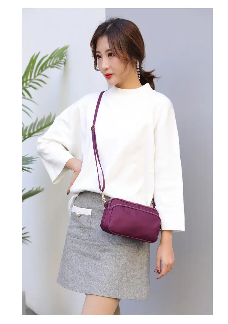 Red Nylon Crossbody Bag for Women — feature 10