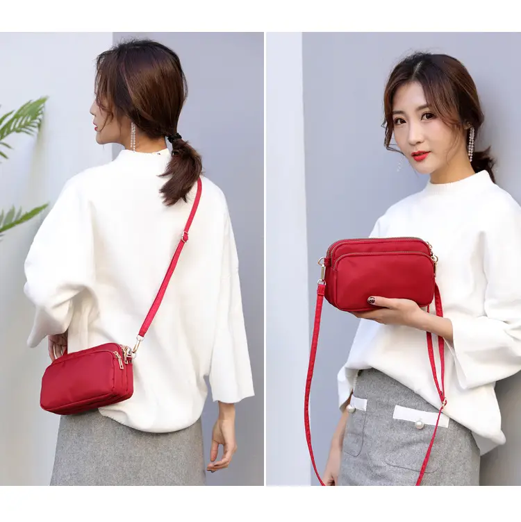 Red Nylon Crossbody Bag for Women — feature 13