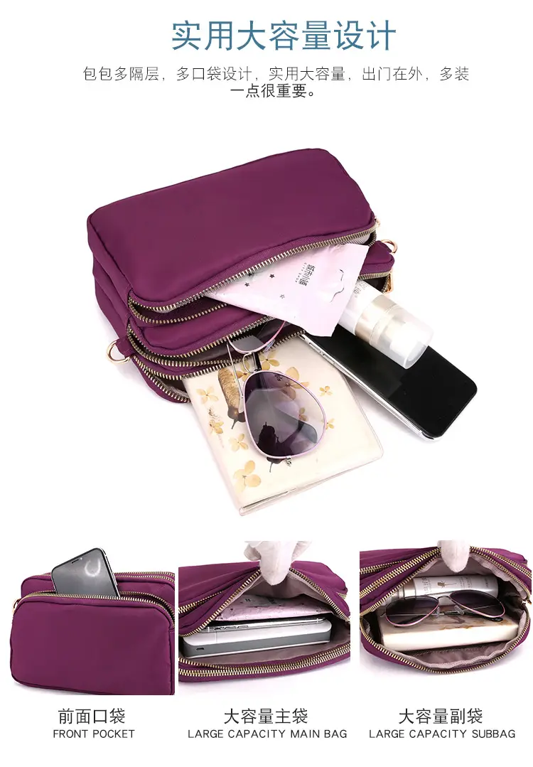 Red Nylon Crossbody Bag for Women — feature 8