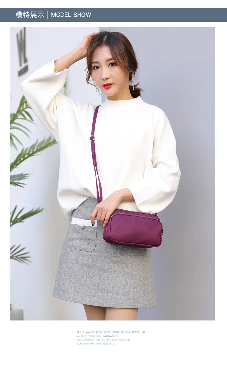 Red Nylon Crossbody Bag for Women — feature 9