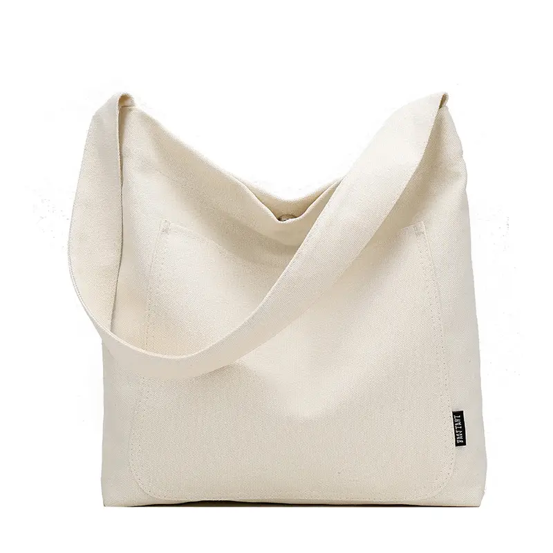 Women's Large White Shoulder Bag with Long Strap - Image 2