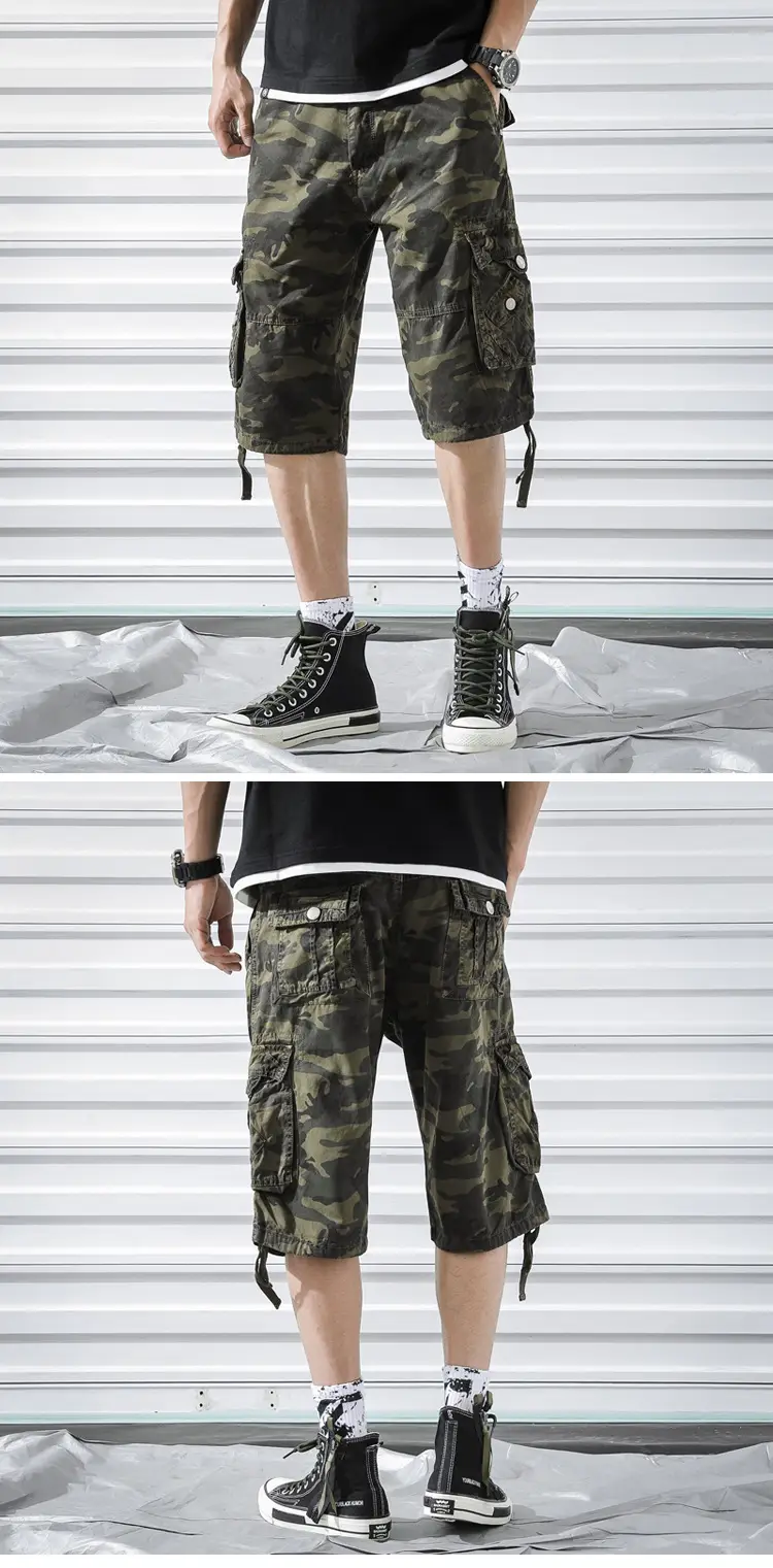 Summer Camo Plus Size Loose Pants with 4 Pockets — feature 11