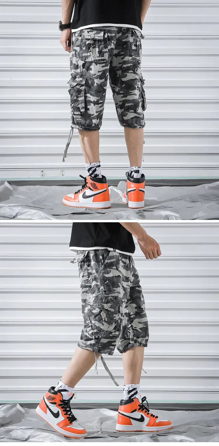 Summer Camo Plus Size Loose Pants with 4 Pockets — feature 7