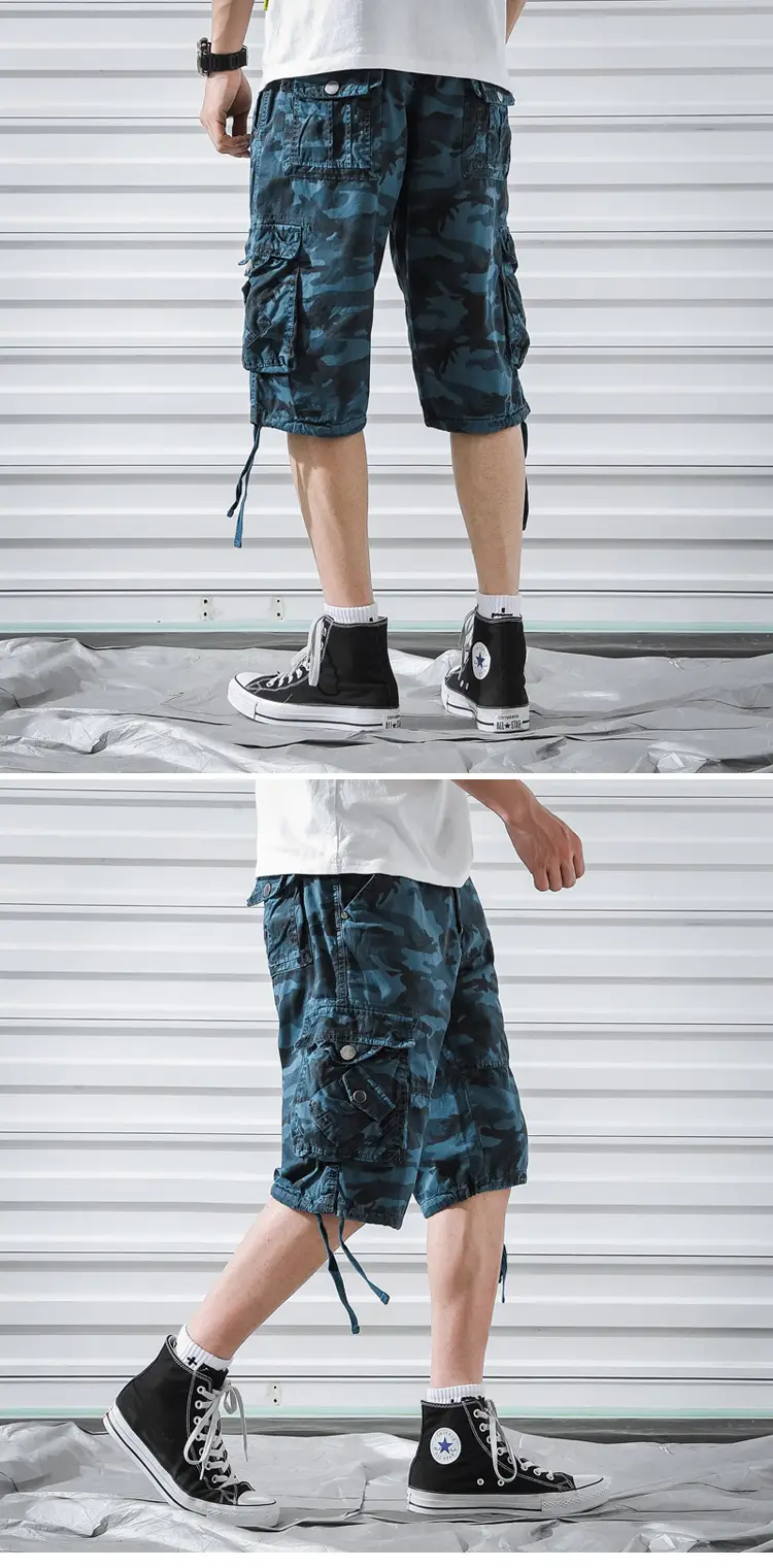 Summer Camo Plus Size Loose Pants with 4 Pockets — feature 9