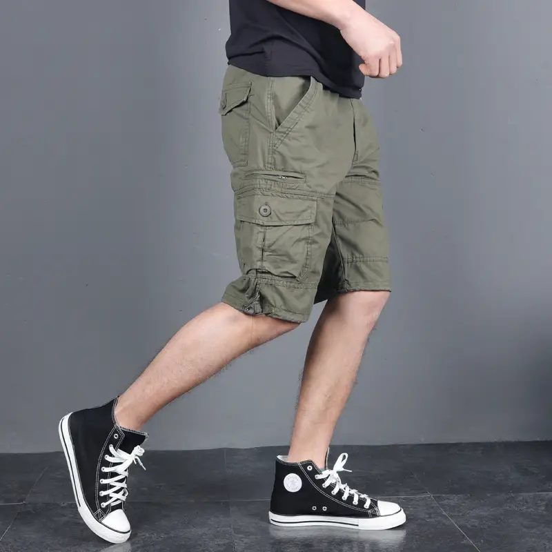 Men's 2022 Cotton Five-Pin Pants Purple Summer - Image 9
