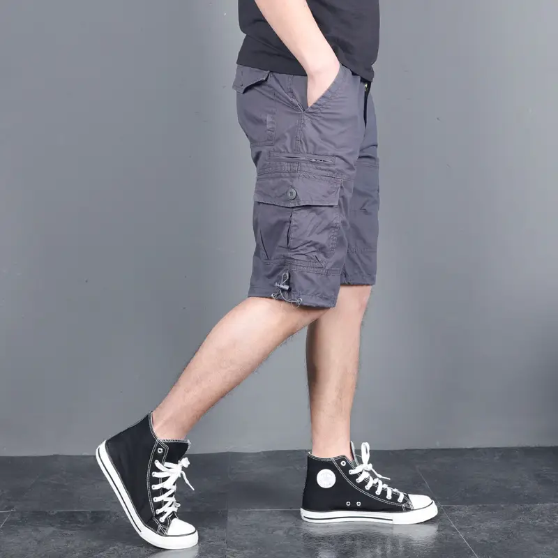 Men's 2022 Cotton Five-Pin Pants Purple Summer - Image 2