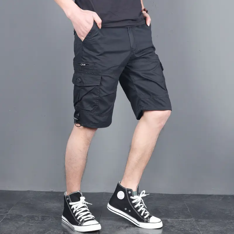 Men's 2022 Cotton Five-Pin Pants Purple Summer - Image 4