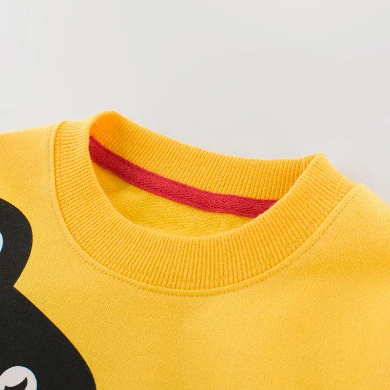 Kids Sweatshirt Yellow Korean Style 2024 Dropshipping - Image 3