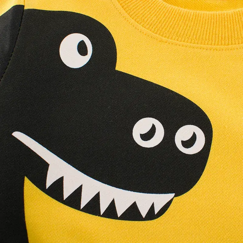 Kids Sweatshirt Yellow Korean Style 2024 Dropshipping - Image 4