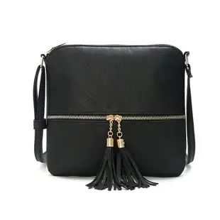 Brown Tassel Crossbody Bag Women's Shoulder Bag — feature 9