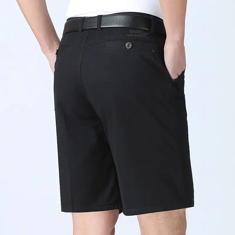 Men's Business Cotton Shorts Grey Half-Length Summer - Image 7