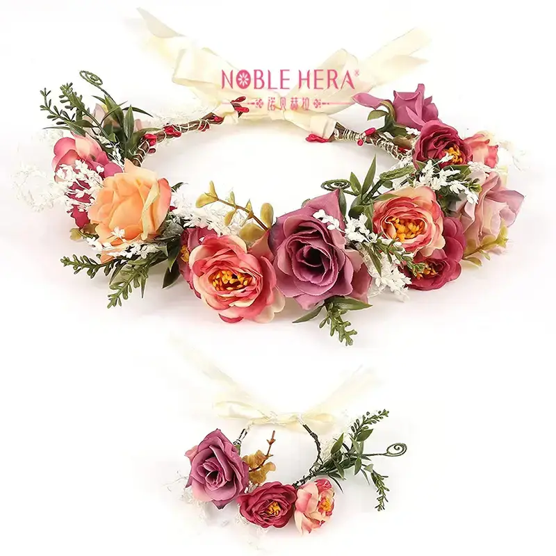 Bridal Floral Hairband Cross-Border Elegant Korean Dried Flower Accessories