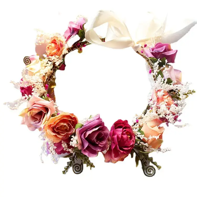 Bridal Floral Hairband Cross-Border Elegant Korean Dried Flower Accessories