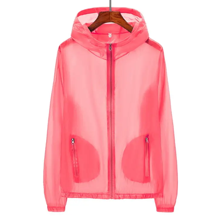Men's Light Blue Hooded Zipper Jacket Quick-Drying - Image 8