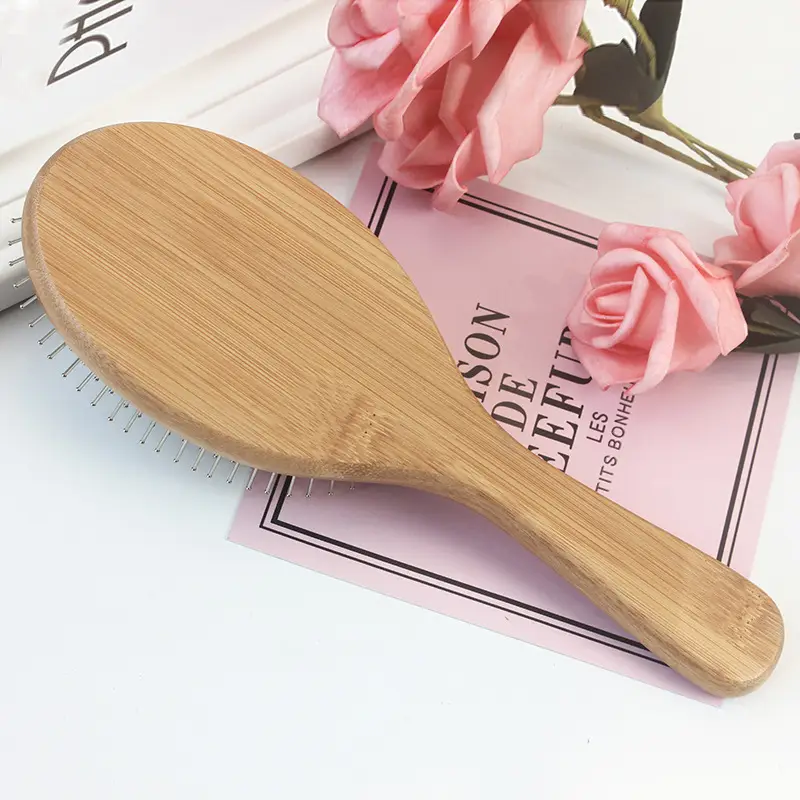 Wooden Hair Brush Anti-Hair Loss Anti-Static Fluffy - Image 9