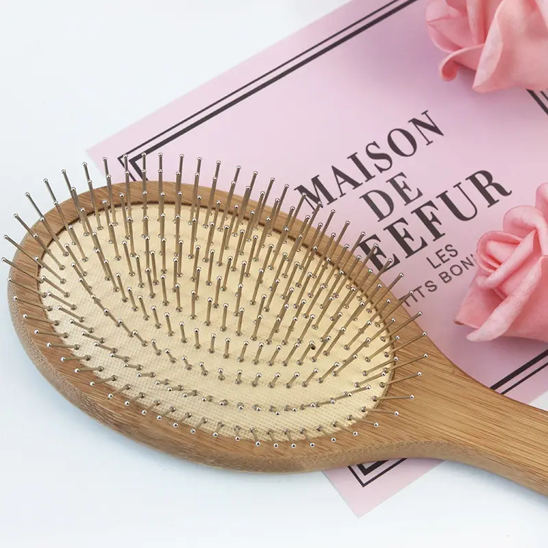 Wooden Hair Brush Anti-Hair Loss Anti-Static Fluffy - Image 10