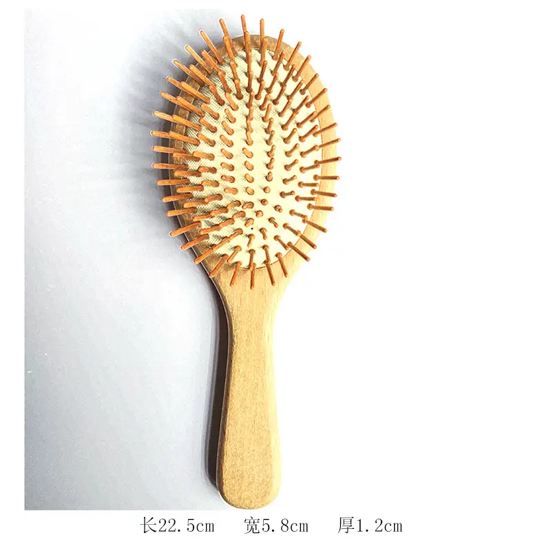 Wooden Hair Brush Anti-Hair Loss Anti-Static Fluffy - Image 3