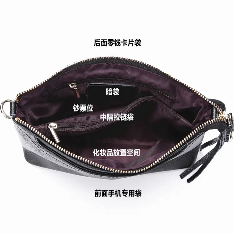 Red Diagonal Shoulder Bag for Women with Tassel
