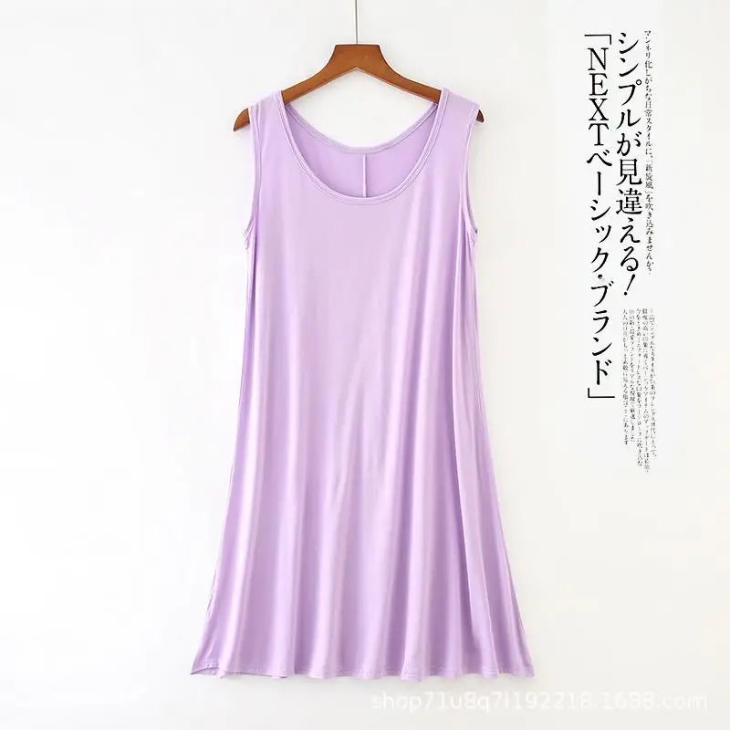 Women's Lavender Sleeveless Vest Dress Large - Image 6