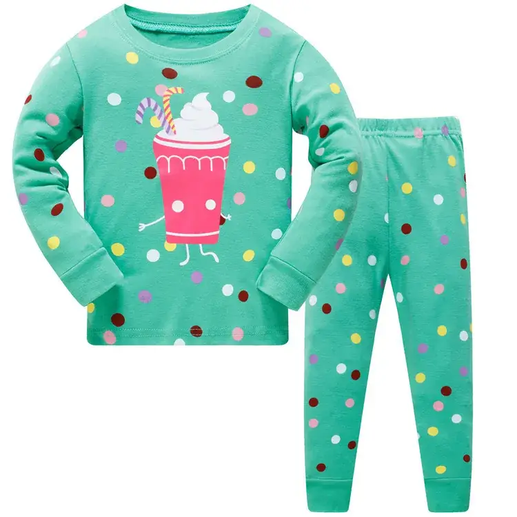 Baby Owl Pajamas Set Gray Cotton 3-8Y - Image 3