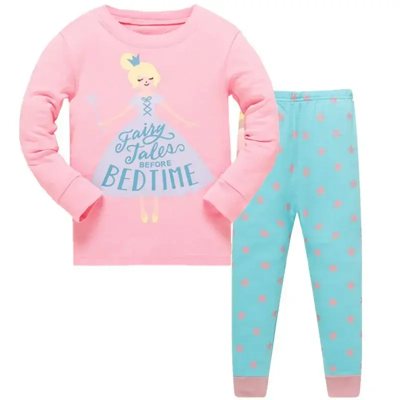 Baby Owl Pajamas Set Gray Cotton 3-8Y - Image 4