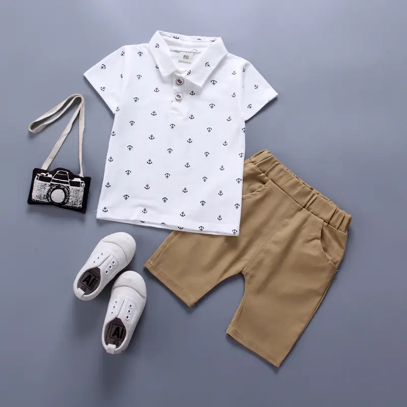 Baby Boys Green Polo Shorts Set 0-3Yr Drop Shipping - Image 6