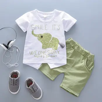 Baby Boys Green Polo Shorts Set 0-3Yr Drop Shipping — feature 4