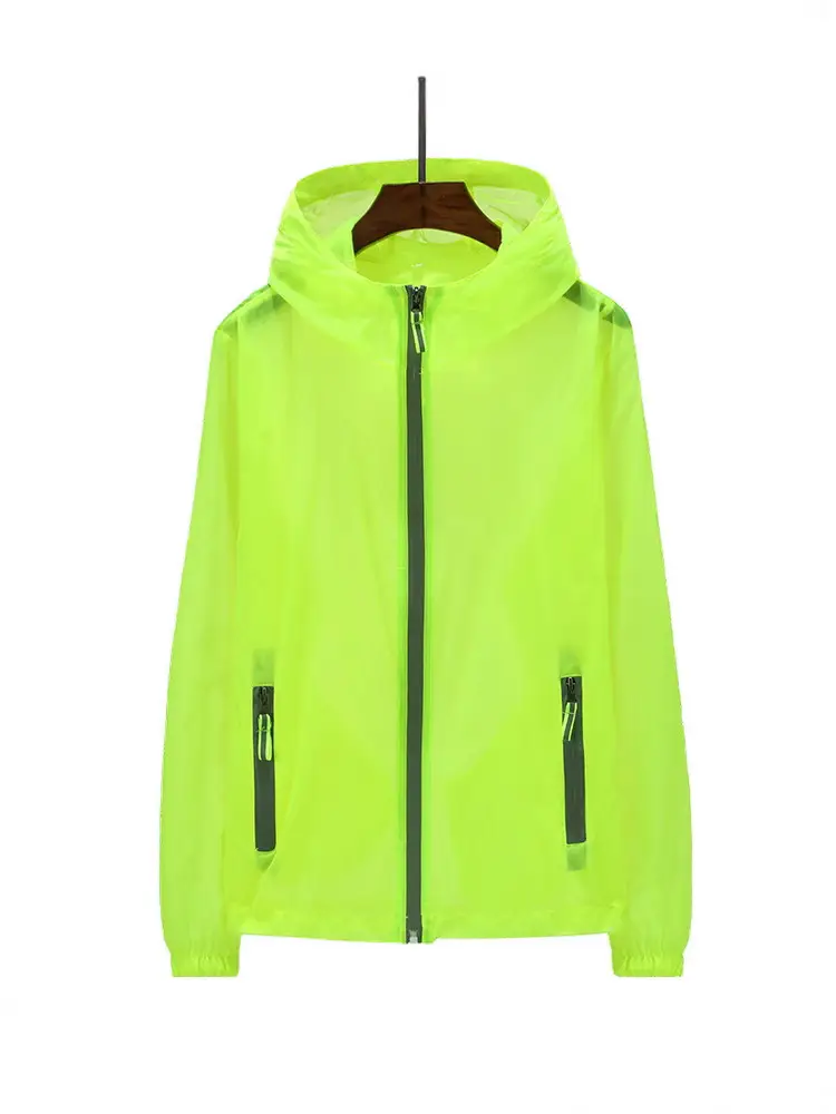 Men's Transparent Reflective Zipper Hoodie