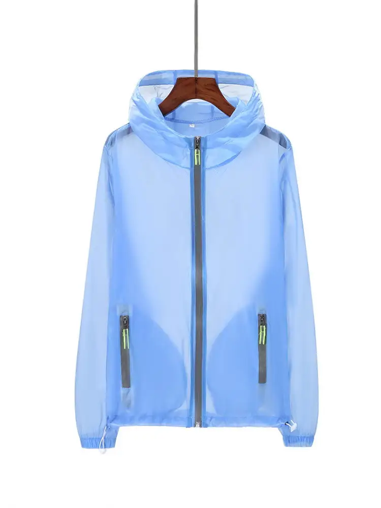 Men's Transparent Reflective Zipper Hoodie