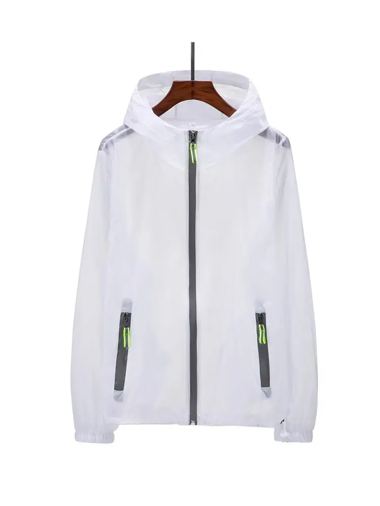 Men's Transparent Reflective Zipper Hoodie