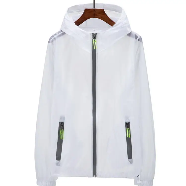 Orange Reflective Zipper Hoodie for Men Large - Image 11