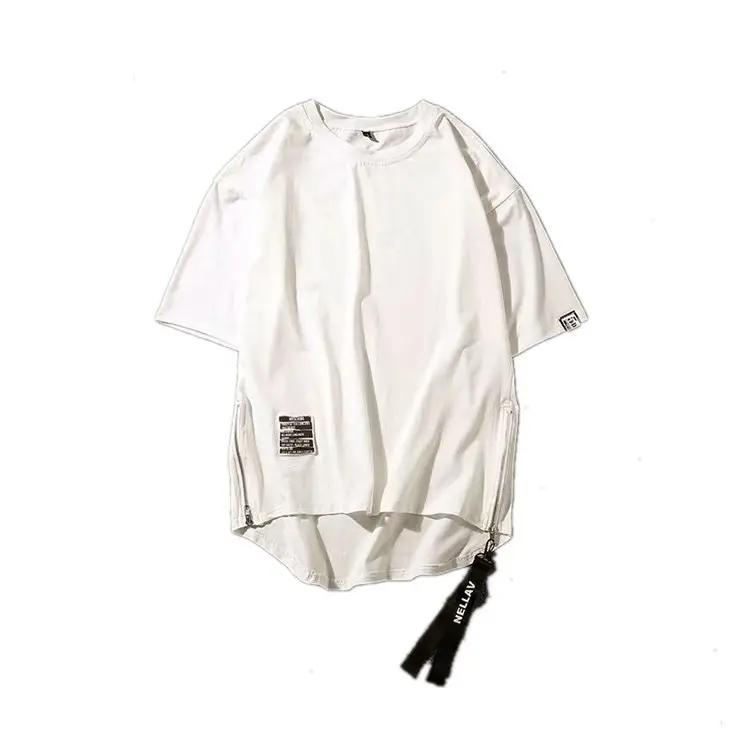 Black Zipper T-Shirt for Men 2022 Style - Image 7
