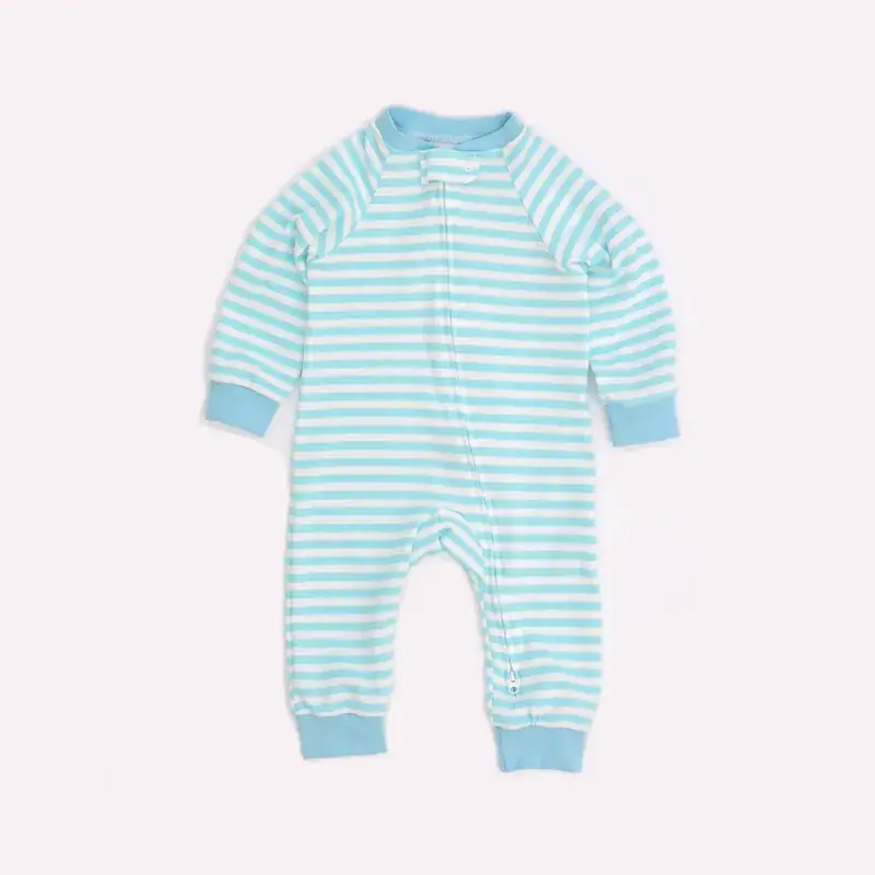 Pink Zipper Baby Jumpsuit Long Sleeve Cotton - Image 4